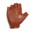 Half-finger Male Sheepskin Machinist Gloves Half-finger Leather Driving Gloves  Sports Fishing