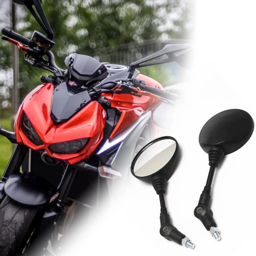 1 Set Rearview Mirrors Universal Folding Round Motorbike Modified Rear View Mirrors for Motorcycles