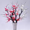 1pc Artificial Flowers Faux Plum Blossom Branches Long Stems Silk Fake Flowers Decorative Floral for Home Wedding Decoration Accessories 90cm