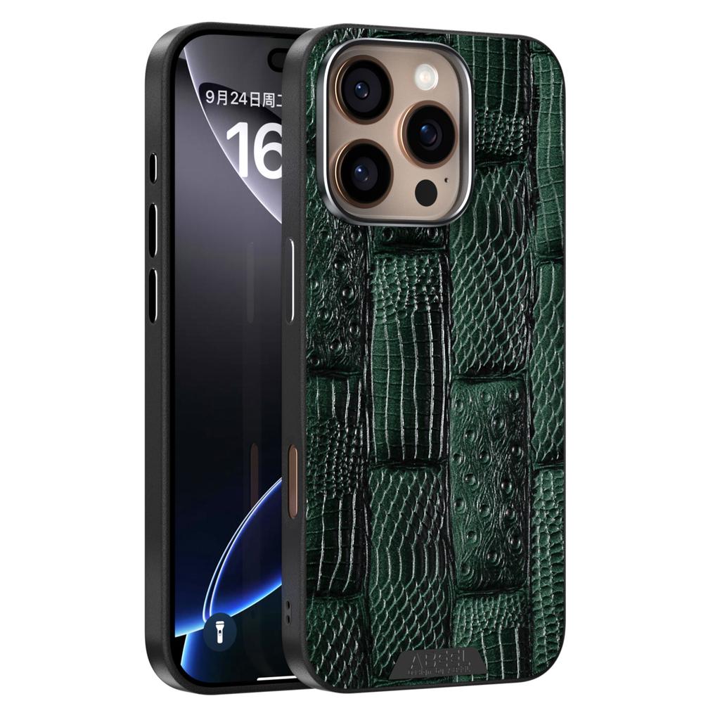 ABEEL For iPhone 16 Pro Case Compatible with MagSafe Beast Texture Micro-Embossing Back Cover