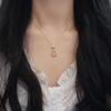 S925 Sterling Silver Ice-Transparent Small Gourd Pendant Necklace - Women's Light Luxury Chinese-Style Summer Clavicle Chain