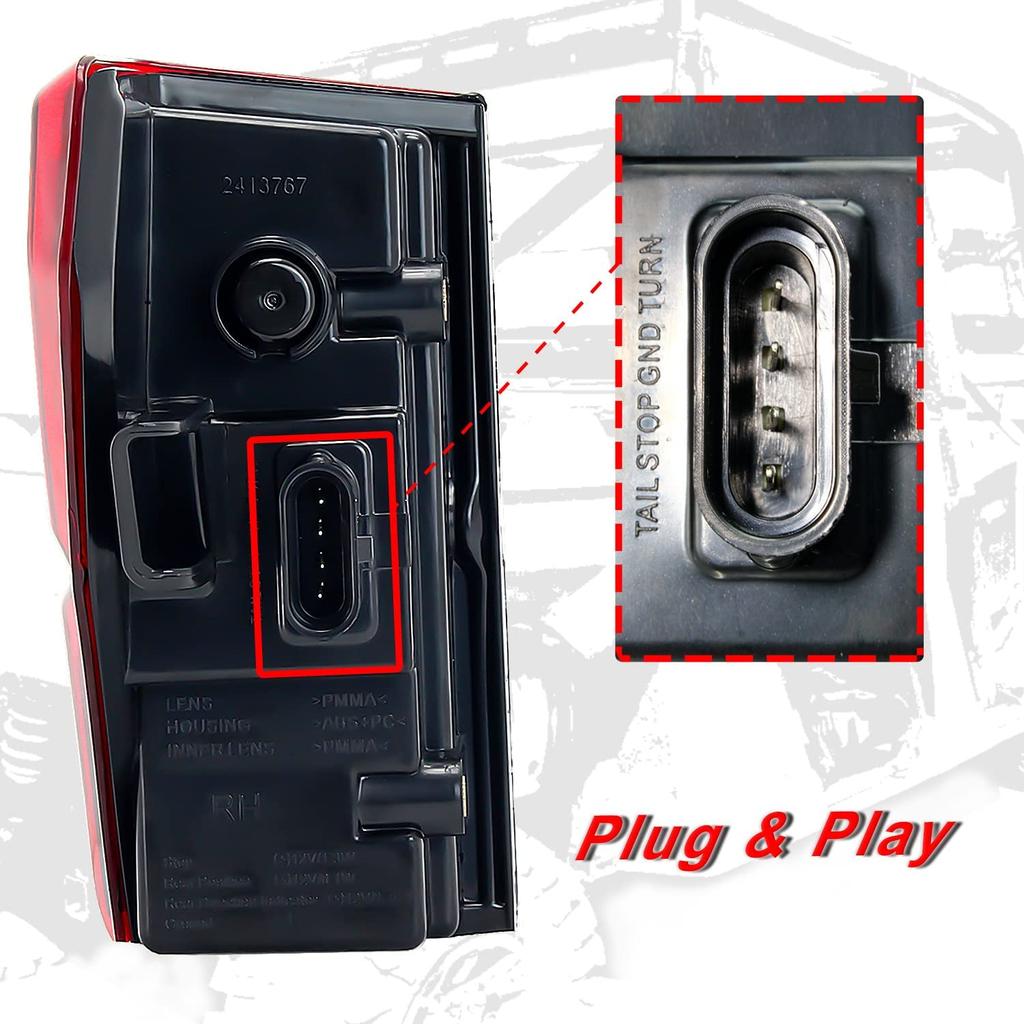 Задние фонари для Ranger 1000 XP/Crew, Водонепроницаемый задний фонарь для Polaris Ranger 1000 XP/Crew 2018-2025 для Ranger 1000 XP #2413766