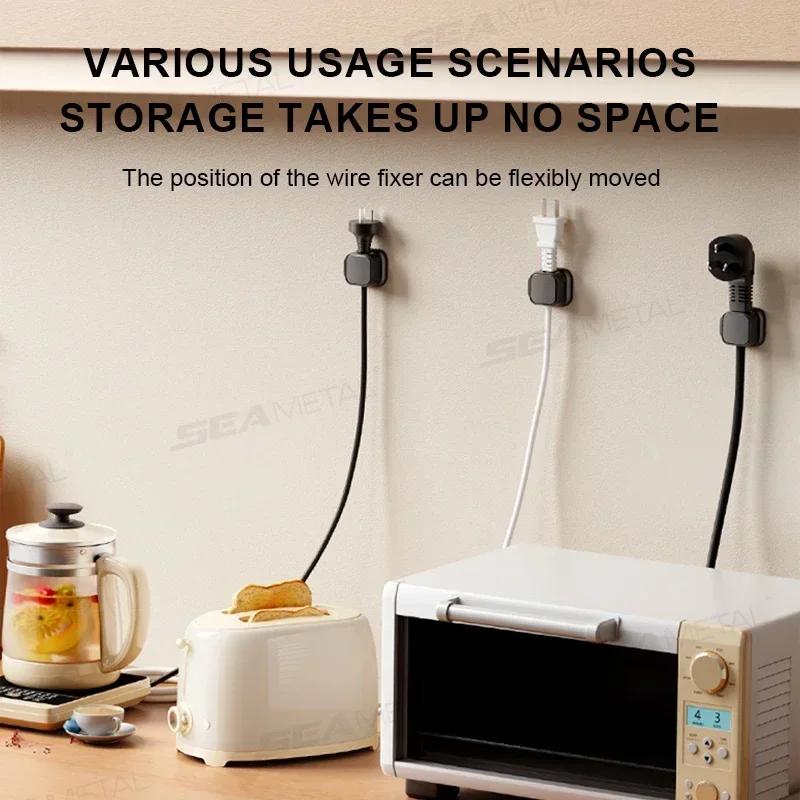 НОВЫЕ 1/6/12 шт. Магнитные клипсы-органайзеры для кабелей, органайзер для проводов, держатель шнура, намотка кабеля для зарядки, настенный крючок