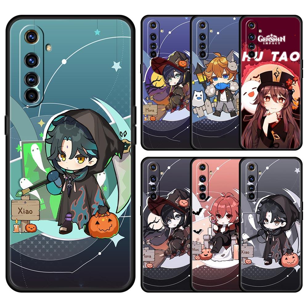 Милый чехол Genshin Impact Xiao для Realme 9, мягкий чехол для Realme 9, 8, 7, 6 GT2 Pro Plus, чехлы для телефонов 5G 8i 9i C3 C21 C11 C25, чехол