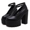 Plus Size 42 New 2019 Spring Autumn Casual High-heeled Shoes Sexy Ruslana Korshunova Thick Heels Platform Pumps