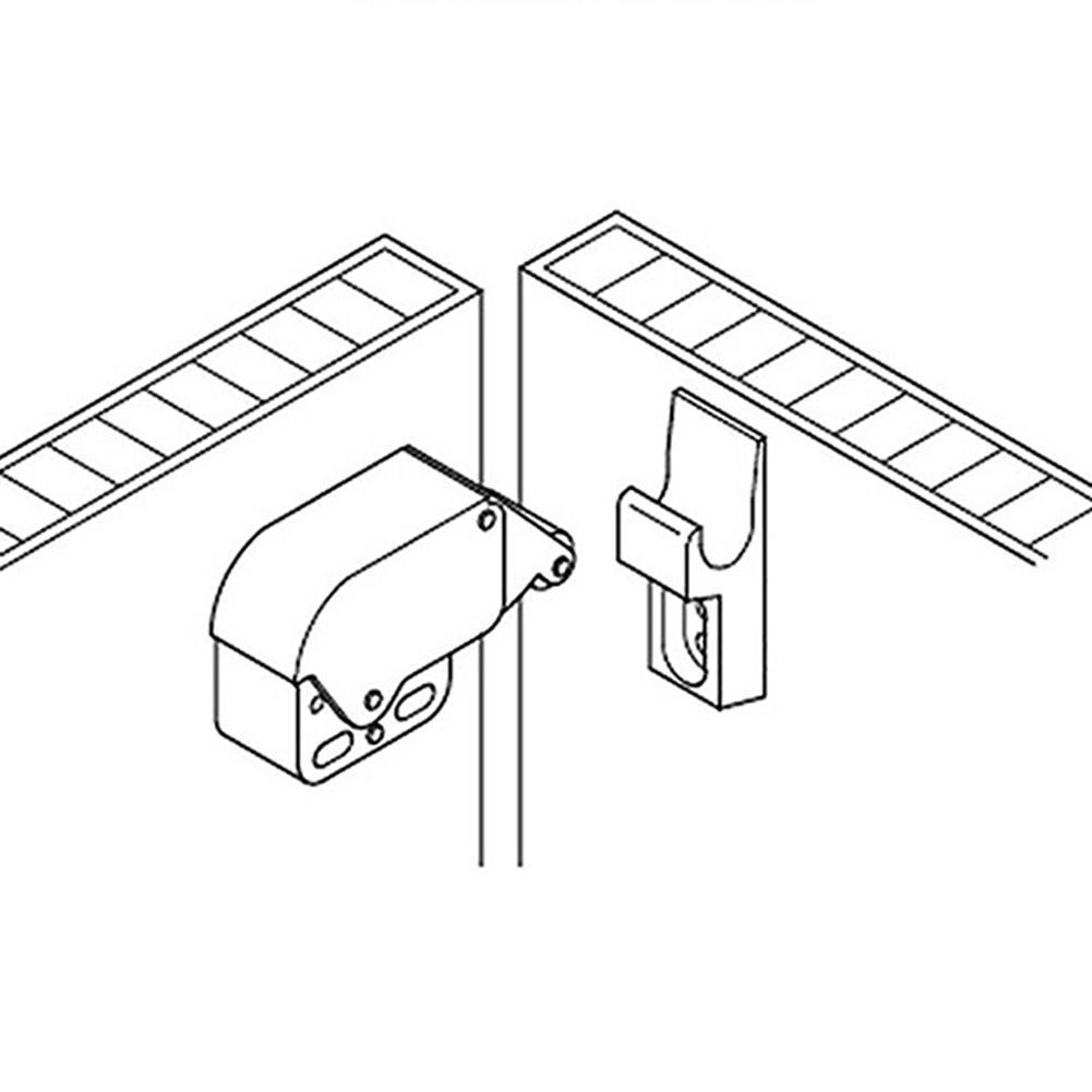 2 комплекта автоматических пружинных замков из холоднокатаной стали + нейлона
