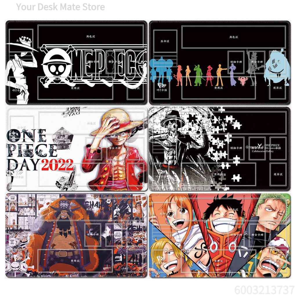 One Piece Luffy Card Battle Table Mat Opcg Zoro Robin Ace Single Player Board Game Card Battle Mat Anime Gift