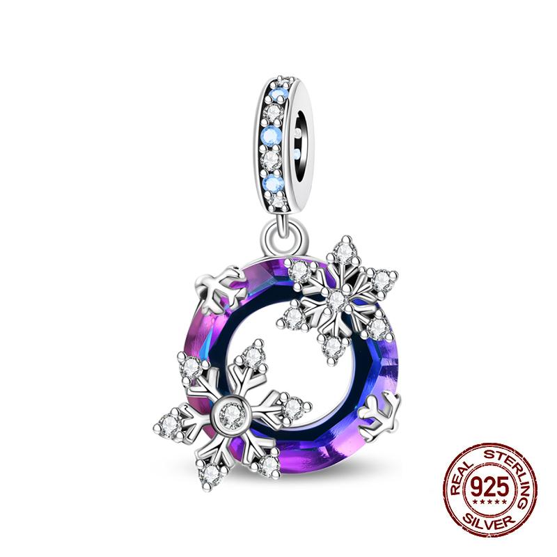 Зимние Шармы Медь Лось Медведь Санта Клаус Шармы Бусины Подходят для Оригинальных Браслетов Для Женщин Сделай Сам Праздничные Ювелирные Изделия Подарки