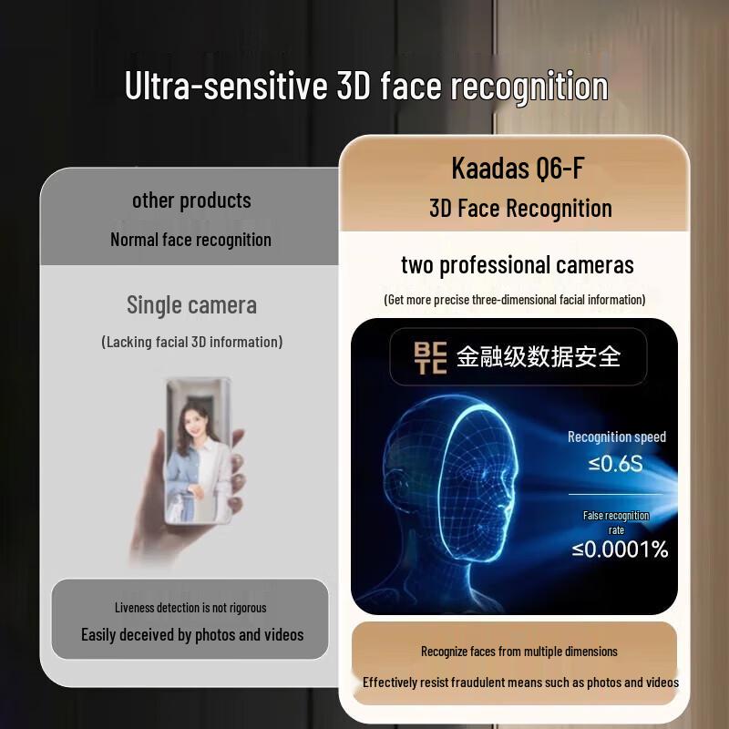 KAADAS Q6F Smart Face Recognition Door Lock