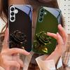 Темно-золотая роза для Samsung A 73 72 71 70 56 55 54 53 52 51 50 42 35 34 33 32 31 26 25 24 23 22 30 20 стеклянный чехол для телефона