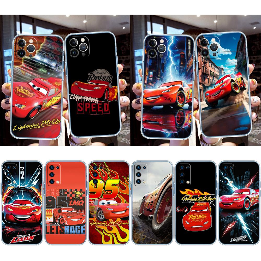 Чехол для телефона 'Молния МакКуин' прозрачный для Motorola Moto G7 G8 G9 G84 G85 G73 G24 G15 Z2 Play Power Plus