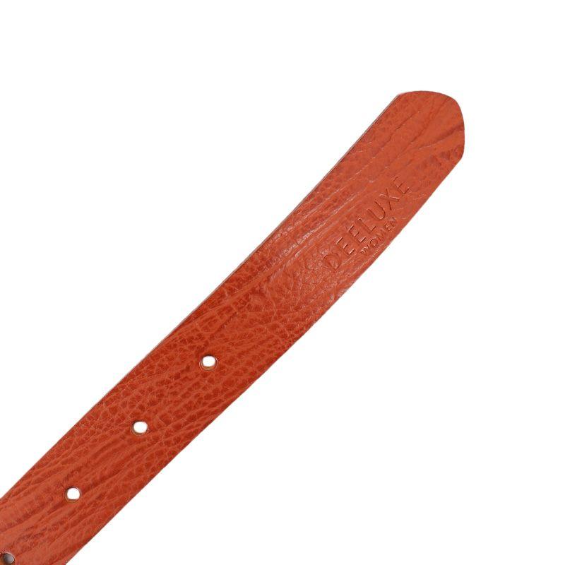 Ремень из зернистой кожи Candice с серебряной пряжкой для женщин DEELUXE 74