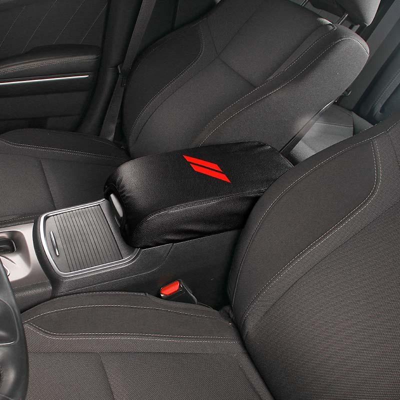 Leather Armrest Protective Cover Anti-Scratch Pad Cover For Dodge Charger 2011 Up For 300C 2011 Up Car Interior Accessories