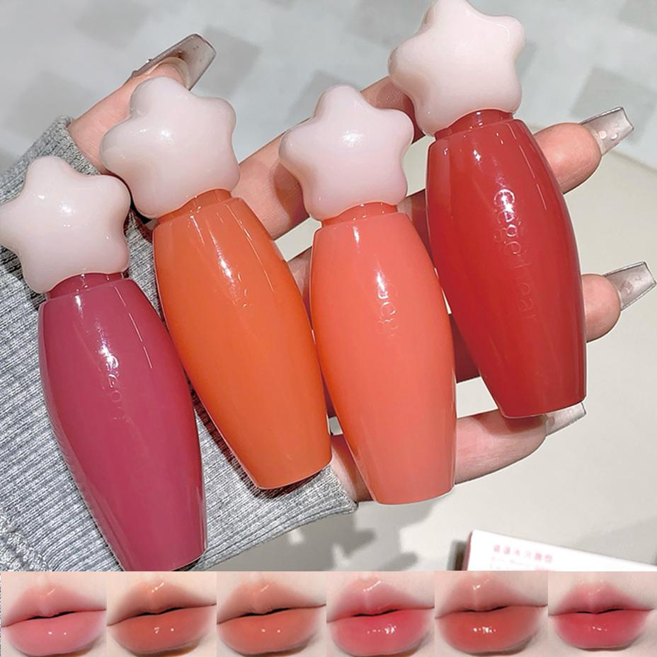 Gege bear Water Gloss Lip Gloss Moisturizing Water Gloss Mirror Colored Long-lasting Lipstick