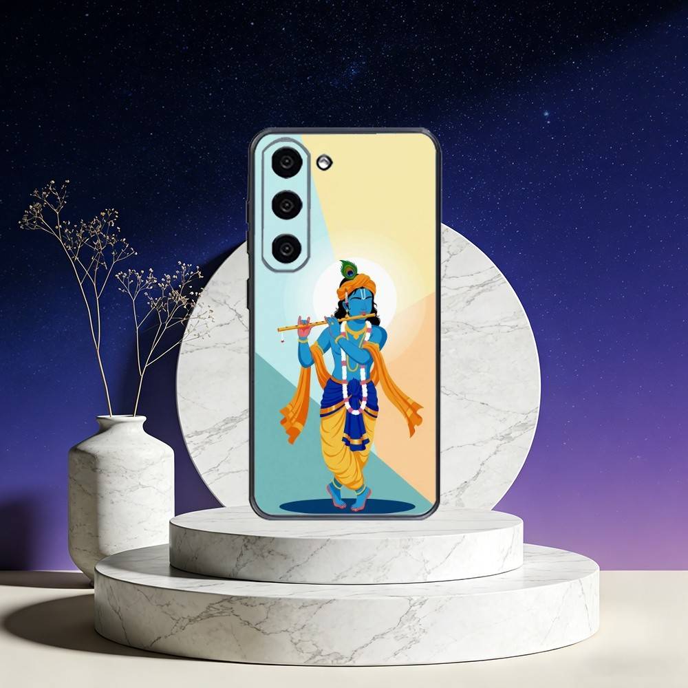 Чехол для телефона Индийский Бог Господь Кришна Для Samsung Galaxy A73, A72, A71, A70, A53, A52, A51, Другие Мягкий Черный Чехол
