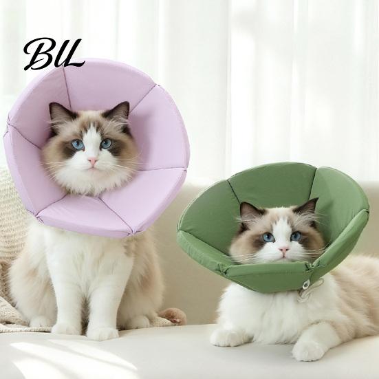 Neck Cone for Small Pets Cat Collar, Soft Sponge Flower Anti-Lick Adjustable Stress Free Pet Collar Waterproof Elizabethan Recovery Cats Post Surgery