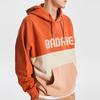 Баскетбольная серия Li Ning Badfive Color Block Casual Loose Pullover Hoodie Men Hoodies Amber-Brown AWDQ501-1