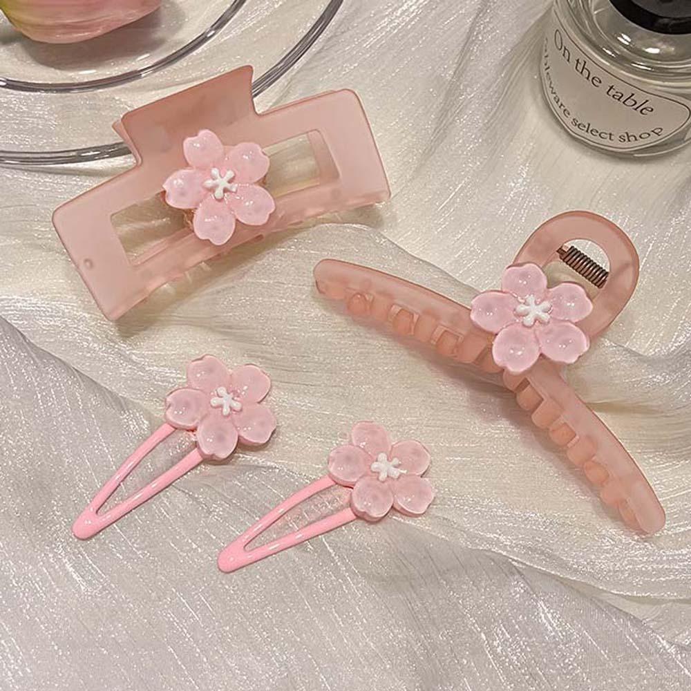 Hair Accessories Flower Hair Clip Sakura Sweet Barrettes Lovely Flower Hair Claw Women