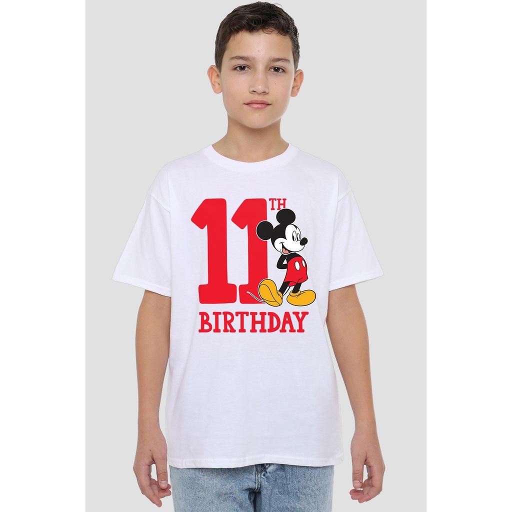 Disney Childrens/Kids Mickey Mouse 11th Birthday T-Shirt