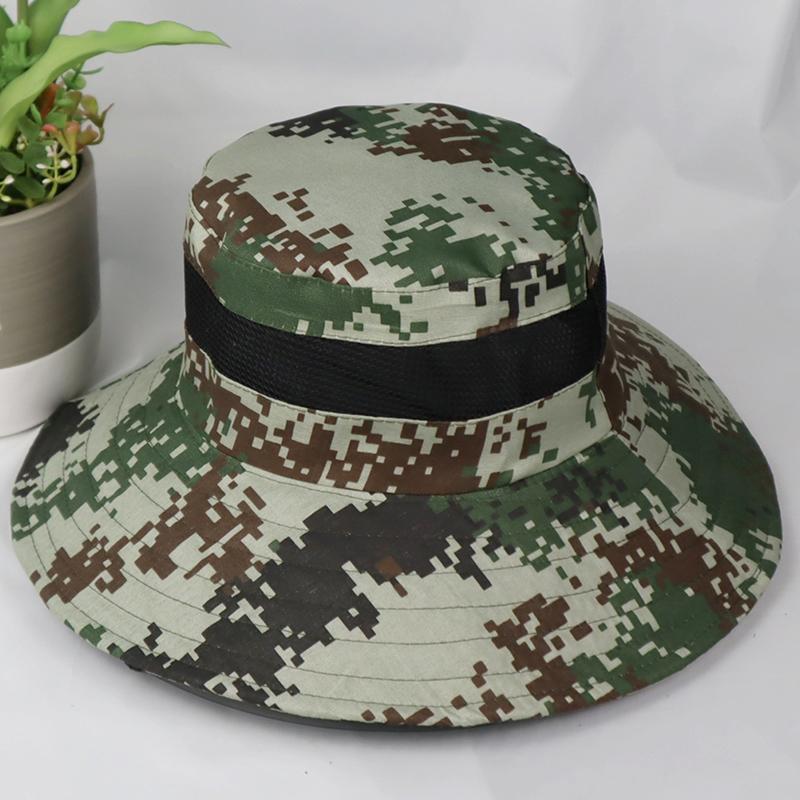 Тактические камуфляжные панамы для мужчин и женщин, летние, солнцезащитные, дышащие, для кемпинга, рыбалки, походов, военных учений, кепка
