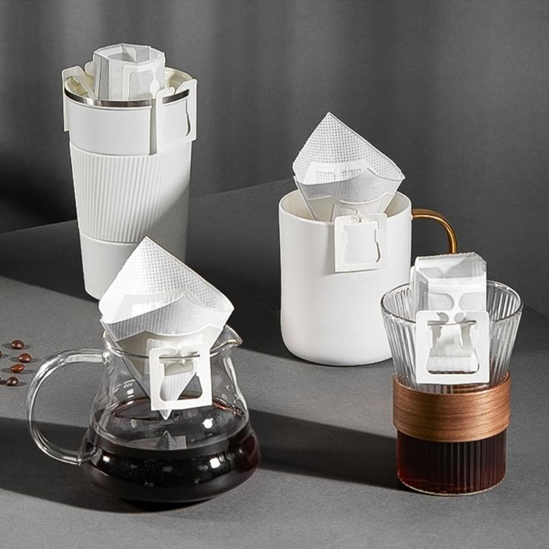 25/50 шт. Портативный подвесной кофейный фильтр Одноразовый пакет для капельного кофе Бумажный пакет для фильтра для кофе ручного заваривания Кофейная утварь