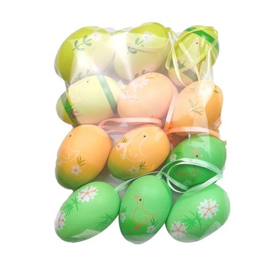 12 шт. Разноцветные пластиковые пасхальные яйца Сделай сам Игрушка для раскрашивания яиц для дома Детские занятия Принадлежности для пасхальной вечеринки