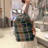 Винтажный клетчатый школьный рюкзак для женщин