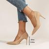 Fashion 2025 Women's Summer New Sexy Pointed Designer Solid Color High Heels Elegant Dress Party Shallow Mouth High Heels Plus Size