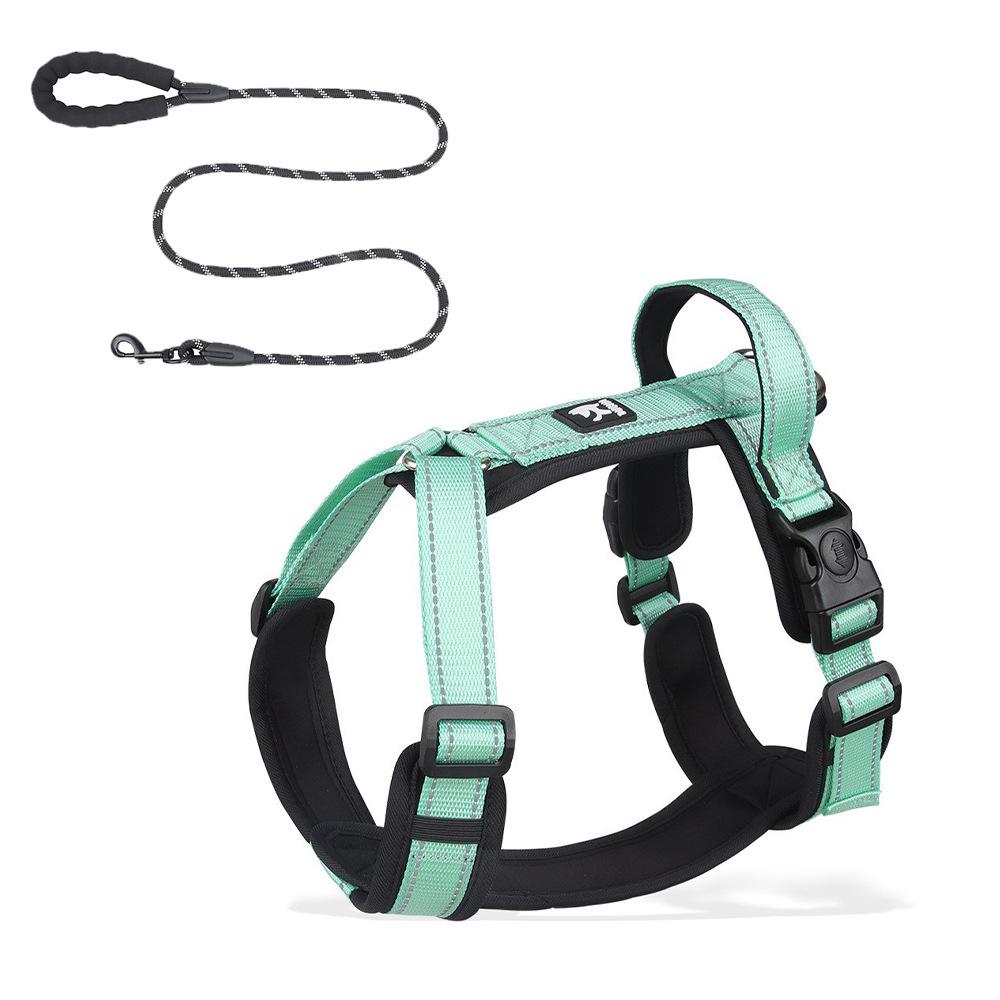 Новый поводок для собак, двухсекционный нагрудный ремень для домашних животных, поводок для прогулок с собаками малого и среднего размера