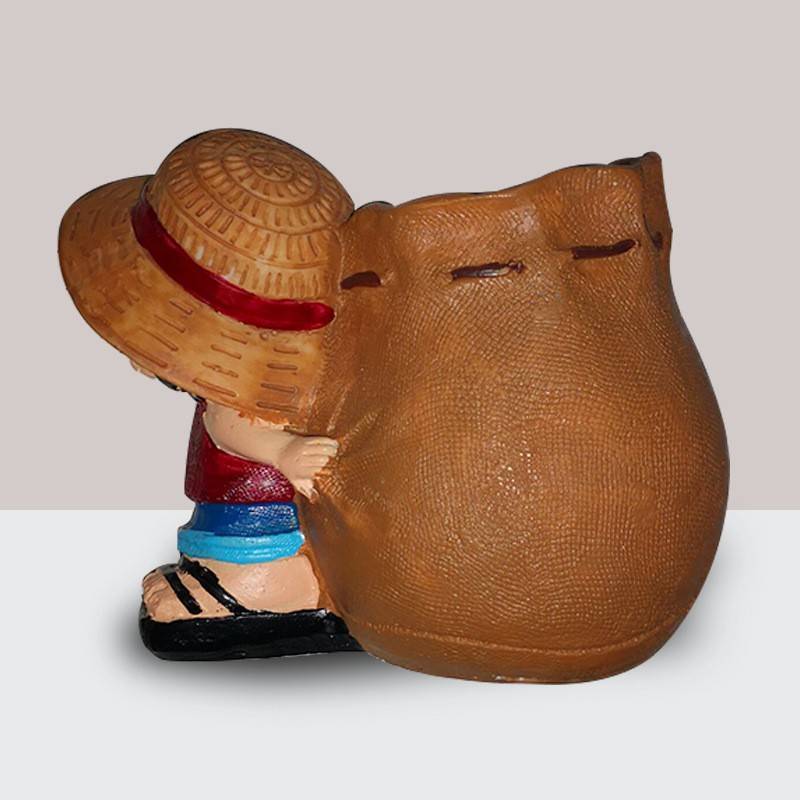 Подставка для ручек из смолы с персонажем Monkey D. Luffy из One Piece, в мультяшном стиле, для выпускного и в качестве подарка