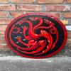 45.72 Cm Medieval Dragon Battle Worn Viking Shield, Wooden Viking Shield, Warrior Shield, Valhalla Round Shield, Ideal for LARP, Halloween Cosplay
