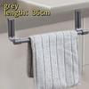 Towel Rod Steel Metal Wire Over Cabinet Towel Rack Storage Organizer Bathroom Door Hanging Towels Rack Punch-free Rag Hanger