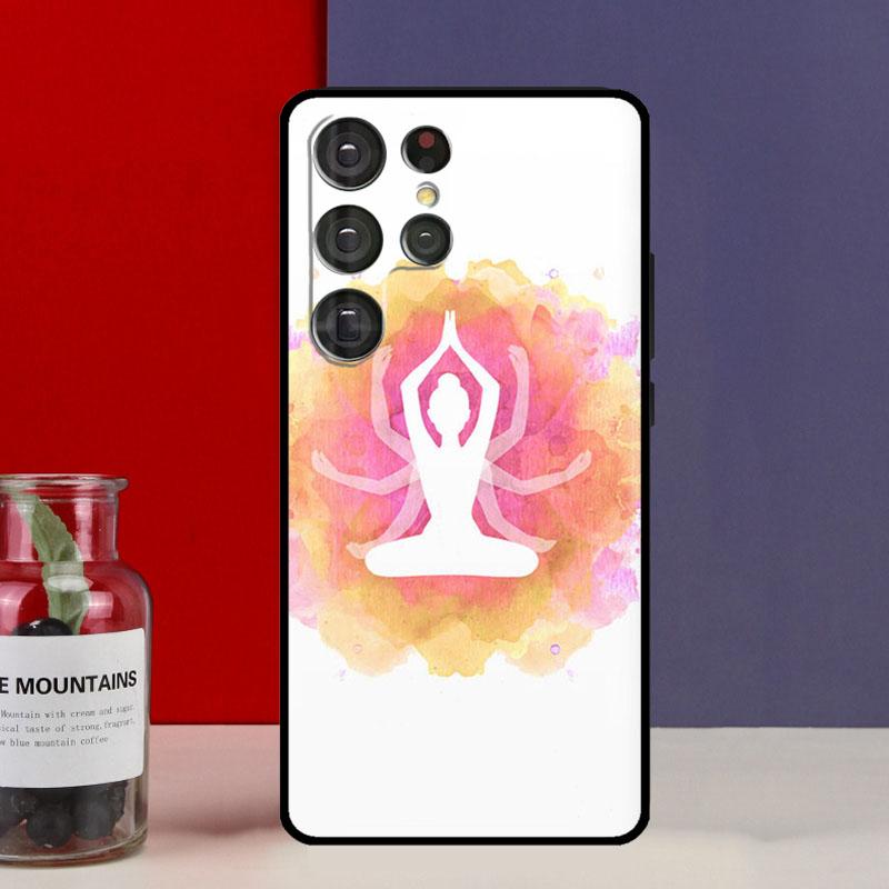 Yoga Om Hindu Symbol Funda Case For Samsung Galaxy S25 Ultra S9 S10 S20 S21 FE S22 S23 Plus S24 Ultra Phone Cover