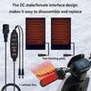 Удобный регулируемый чехол на руль с подогревом и USB-питанием. Идеально подходит для зимних поездок и езды на велосипеде в холодную погоду.