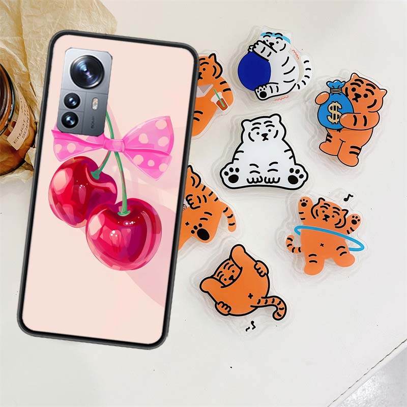 Чехол для телефона с вишневым бантом для Xiaomi Poco X7 X6 M8 M7 M6 M4 M3 X4 Pro F7 Ultra M5S Mi 14 14T 15 15T 12T 10T Pro 12S 12 11 Lite