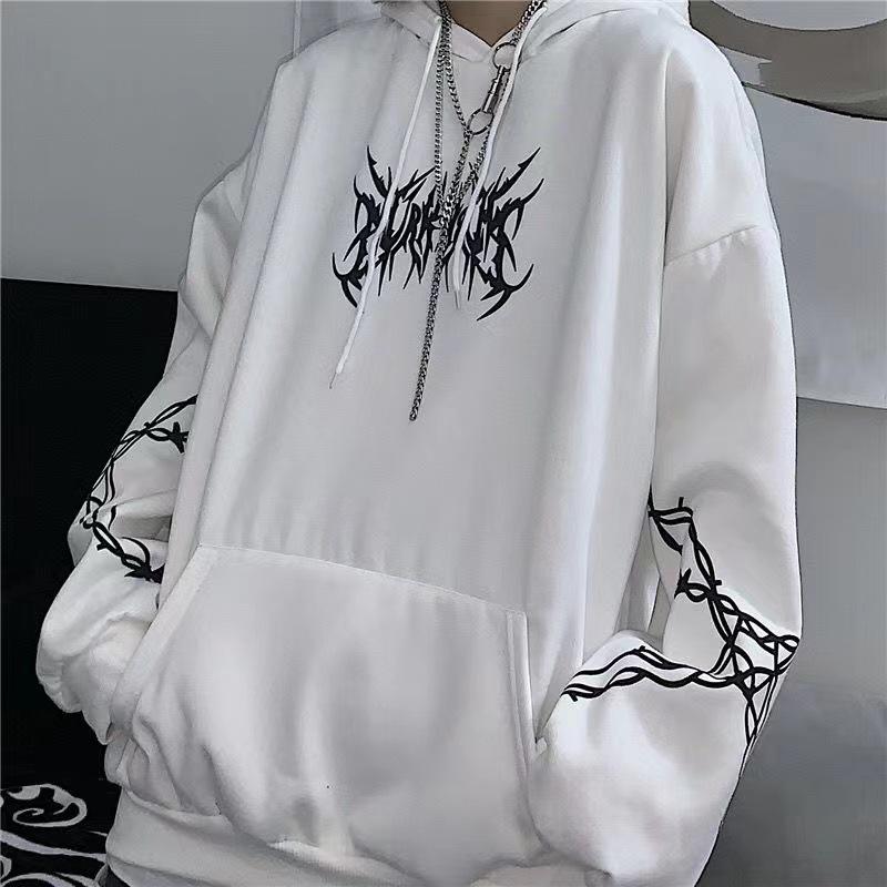 Hot Sale, Autumn and Winter Korean Edition Street Harajuku Flame, Hoodie Loose Fleece Sweater