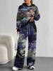 Smudging European And American Autumn And Winter Casual Long-Sleeved Suit Women'S Hooded Sweater Trousers Two-Piece Set