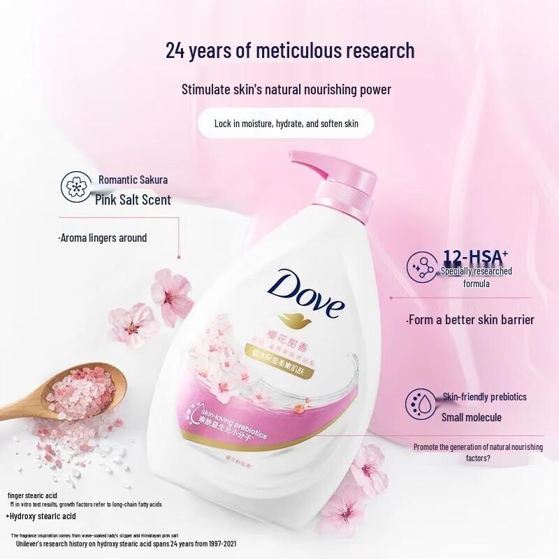 Dove Питательный гель для душа «Цветущая вишня» 1 кг