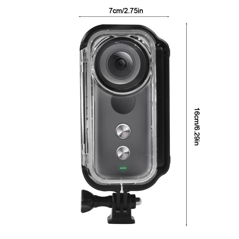 Совместимый Для камеры Insta 360 One X Аксессуары Водонепроницаемый чехол для подводной съемки Дайвинг-кейс Черный корпус Защита камеры