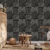 Animal Skin Wallpaper Graphite and Black 50x1000