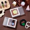 10 комплектов бумажных подарочных коробок с матовым покрытием из ПВХ, квадратная подарочная упаковочная коробка из белой крафт-бумаги для упаковки ювелирных изделий на вечеринку