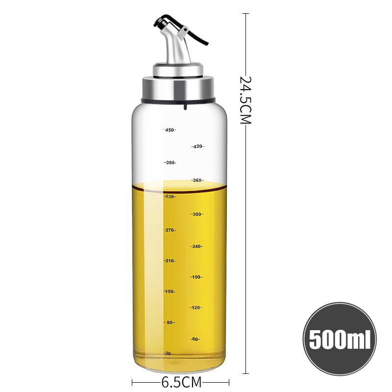 Cooking Seasoning Oil Bottle Sauce Bottle Glass Storage Bottles for Oil and Vinegar Creative Oil Dispenser For Kitchen Accessory
