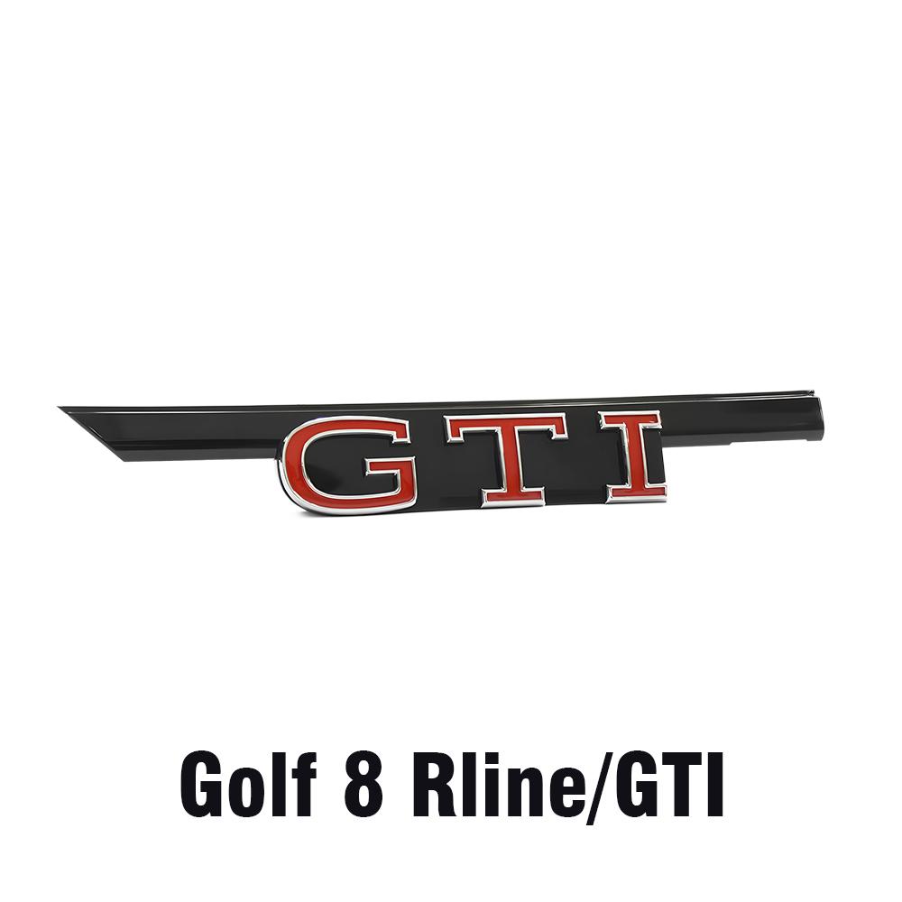 AABIL1 Car GTD GTI Logo Front Grill Emblem Trim Sticker Badge Accessorie For VW Volkswagen GTI Golf8 Polo Passat Mk6 MK7 Tiguan R RLine