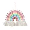 Rainbow Pendant Eye-catching Boho Styles Rainbow Hanging Ornament Cotton Rope Wall Pendant for Home Decoration