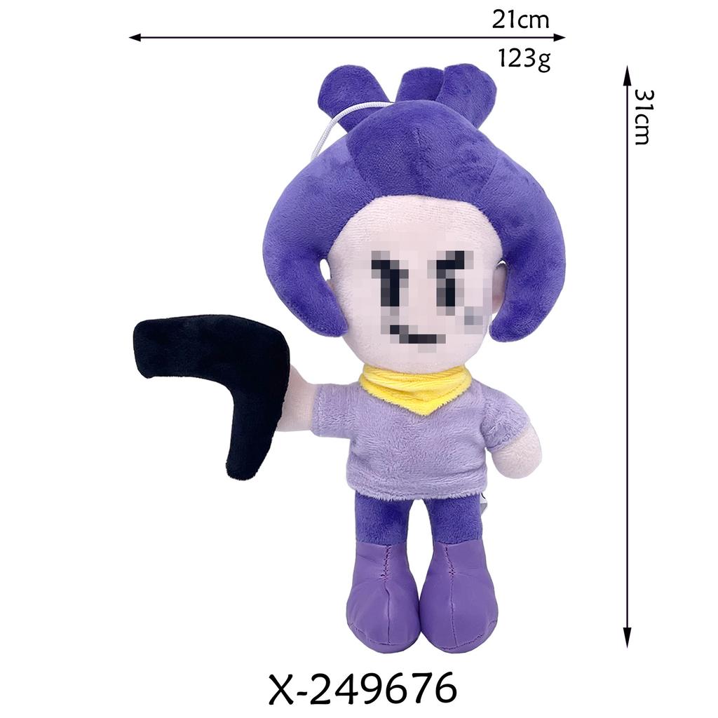 7pcs New Cartoon Wilderness Brawl Spike Doll Surrounding Plush Dolls Game Characters Children Room Decoration Birthday Gift
