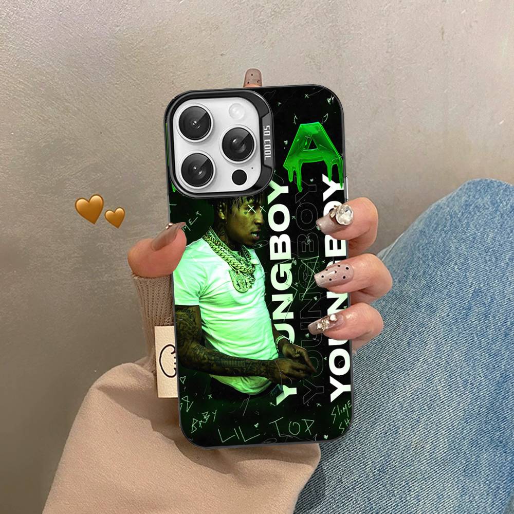 Рэпер Youngboy Never Broke Again Для iPhone 17 16 15 14 13 12 11 Pro Max Plus Матовый Цветной Задний Чехол для Телефона