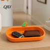 Non Slip Glasses Stand 3D Printed Pumpkin Storage Tray, Decorative Desktop Organizer PLA Material for Sunglasses Keys & Jewelry, Halloween Themed Home
