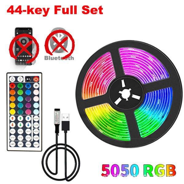 USB Bluetooth 5050 RGB светодиодная лента - 5 В низкое напряжение, красочное атмосферное освещение для фона стены за телевизором