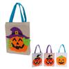 Tote Bag Linen Cute Vivid Storage Sack for Halloween Decoration Party Show Dress Up