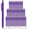 50 Pack Black Ink Pens - Bulk Pens, 1.0MM Medium Point Ballpoint Pens, Smooth Writing No Bleed Retractable Ball Point Pen (Black)